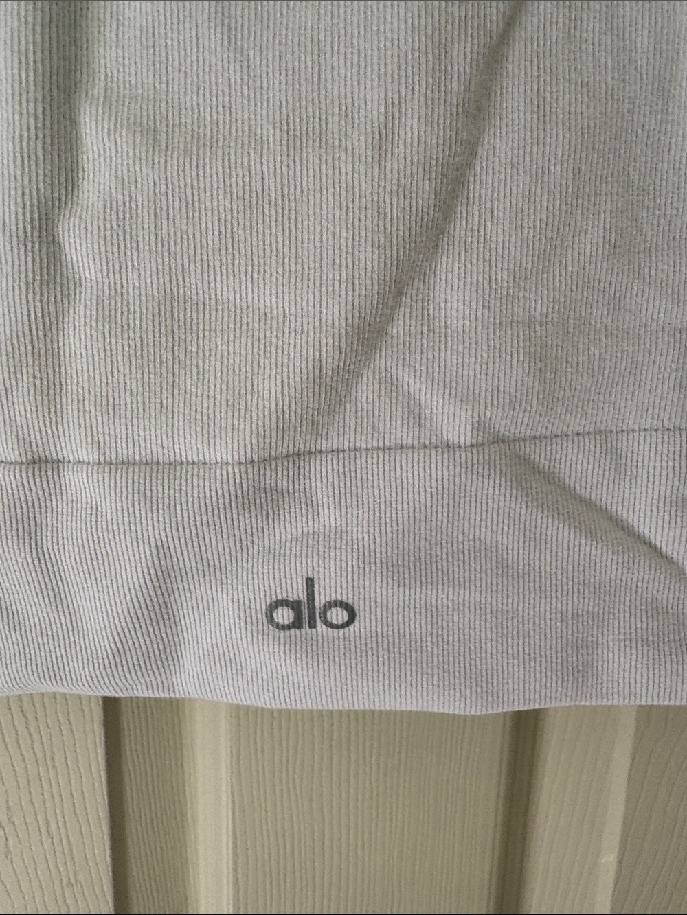 ALO Yoga White Ribbed Crop Tank Top - Picture 5 of 5